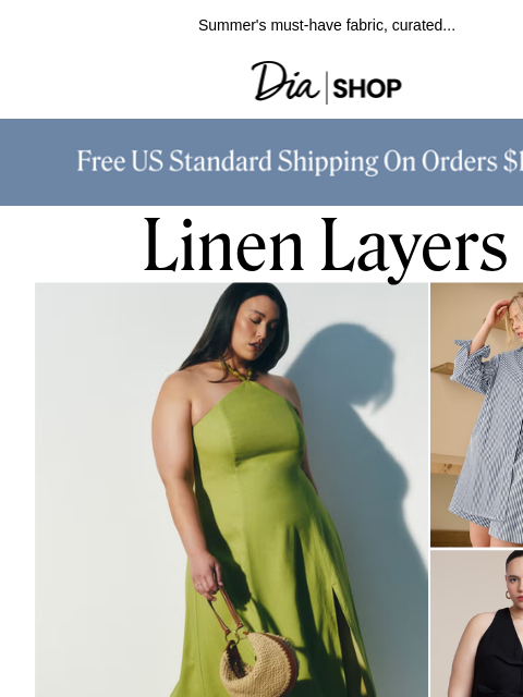 dia newsletter: Light Linen Layers 🤍​