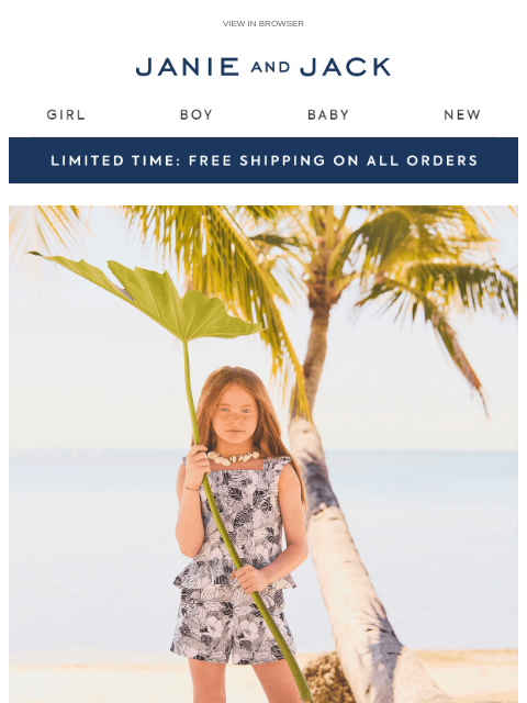 janieandjack newsletter: From us, to you: free shipping + up to 60% off