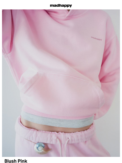 madhappy newsletter: Blush Pink 🌸
