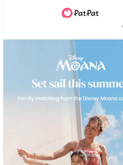 patpat newsletter: 🐚 Moana Matching Is ON
