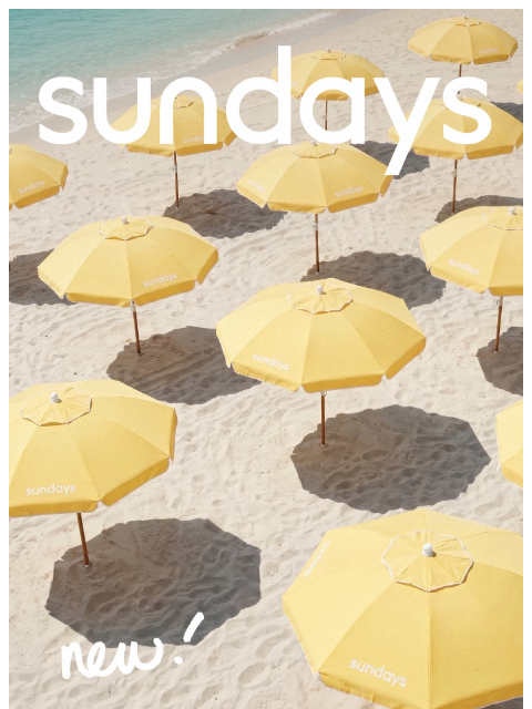sundays-company newsletter: This Way to the Beach →