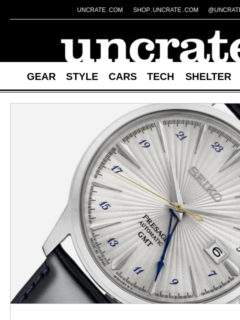 uncrate newsletter: Seiko Presage Cocktail Time GMT Watch & more