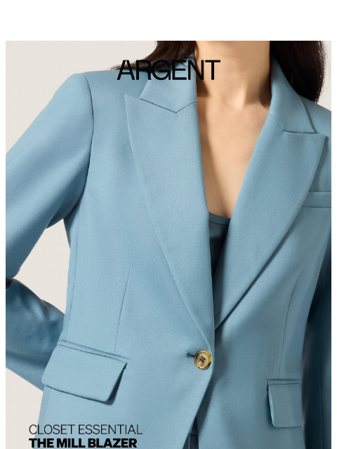 argentwork newsletter: Closet Essential | The Mill Blazer