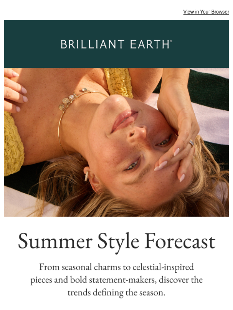 brilliantearth newsletter: SUN. GOLD. DIAMONDS.
