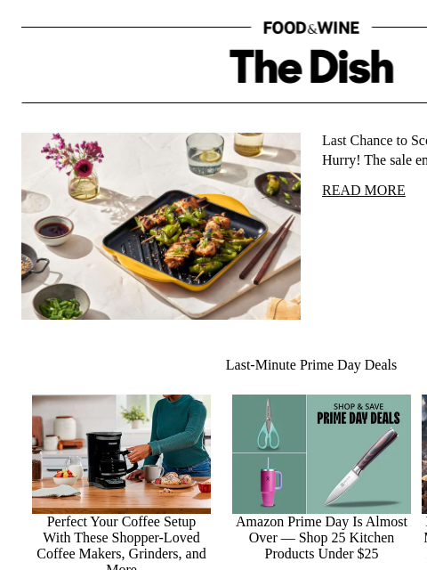 foodandwine newsletter: Last Chance to Score Le Creuset — From $14