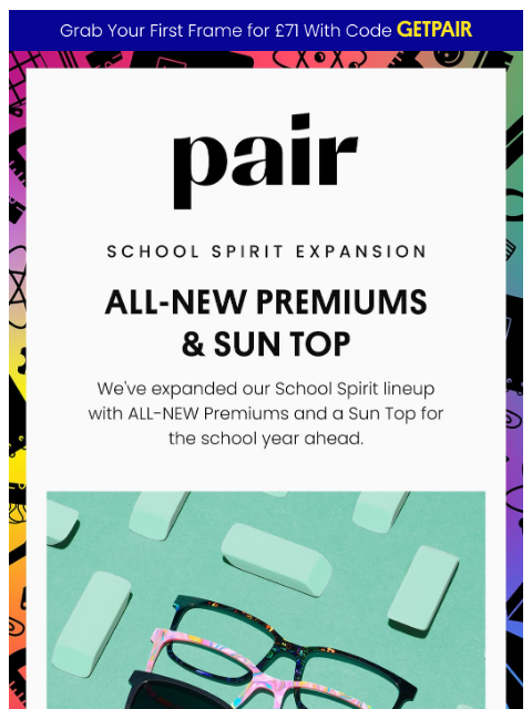 paireyewear newsletter: 🍎NEW🍎 Premiums & Sun Top