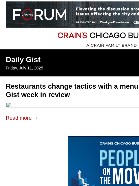 crainalerts newsletter: Restaurants change tactics with a menu staple: Cra...