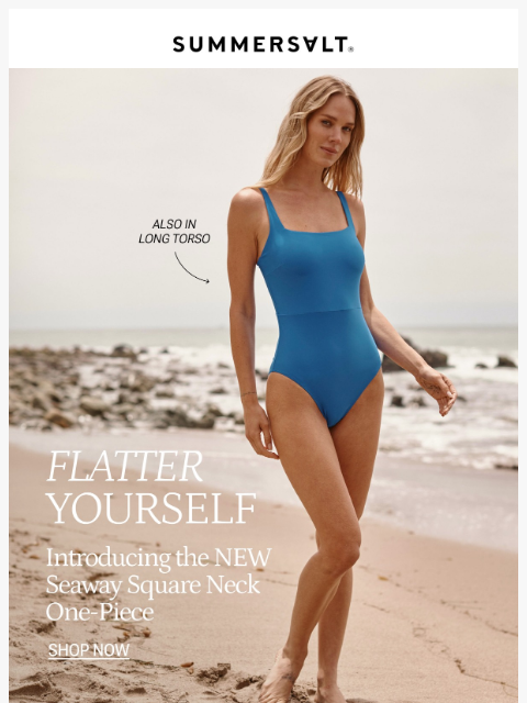 summersalt newsletter: Pssst. Square Necklines Are In