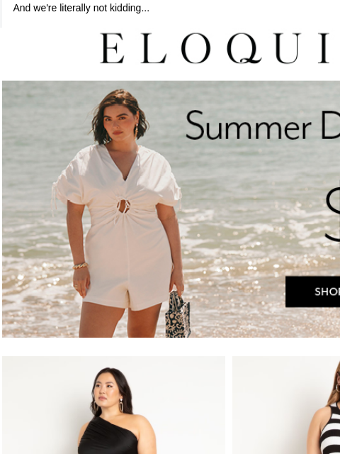 eloquii newsletter: Summer dresses from $39
