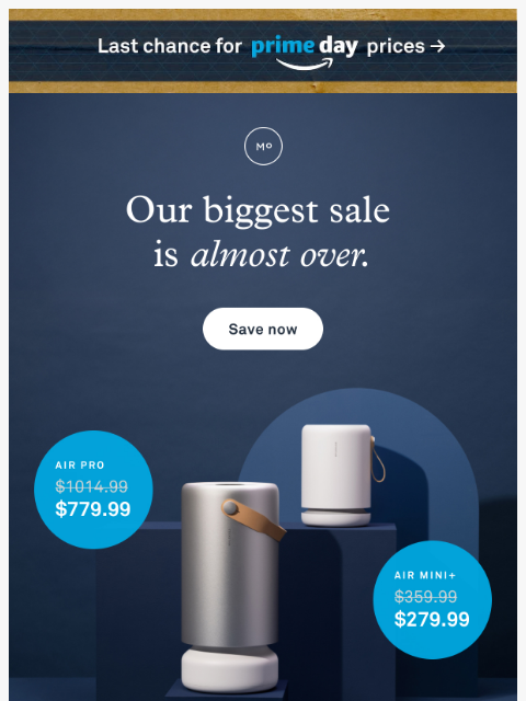 molekule newsletter: LAST CHANCE for PRIME DAY PRICING
