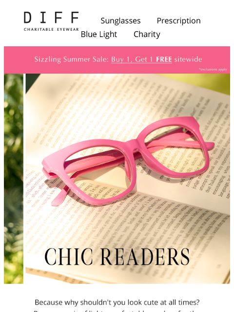 diffeyewear newsletter: Readers Are Fundamental 💖