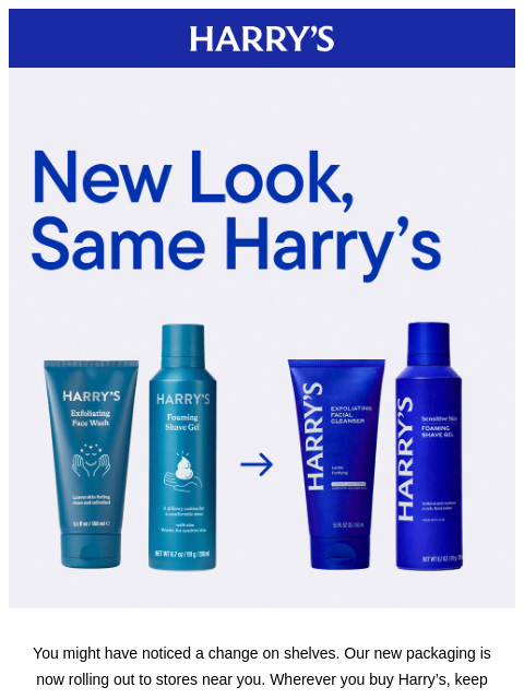 harrys newsletter: Harry’s has a fresh look in stores