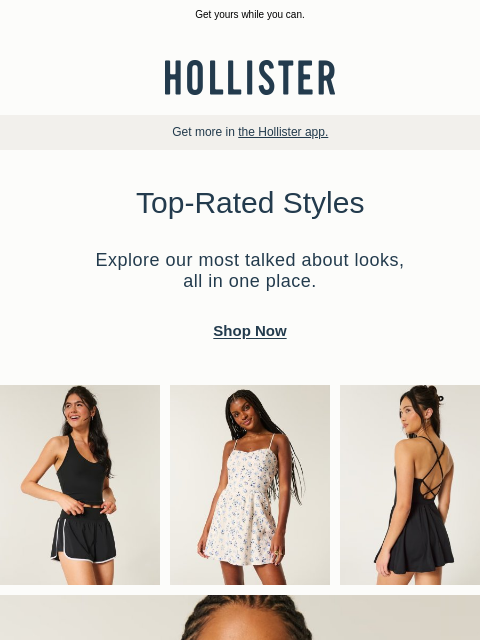 hollisterco newsletter: Top-rated styles to wear on repeat 🔁