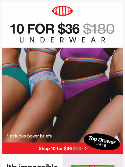 yourparade newsletter: A sale for the overpackers <3