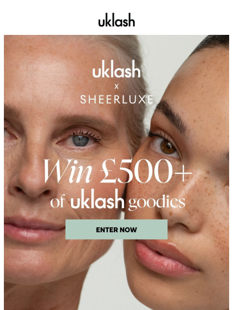 uklash newsletter: Win £500+ of UKLASH treats with SheerLuxe 💫