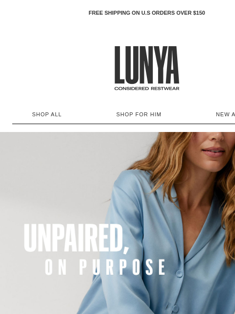 lunya newsletter: SIZING YOUR WAY