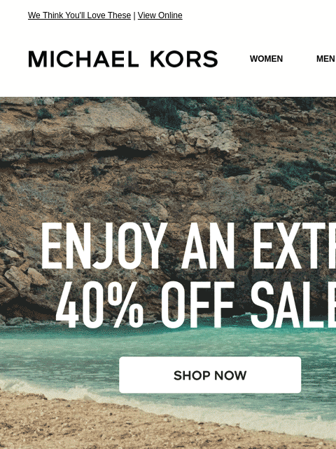 michaelkorsmail newsletter: Picked For You: Styles With An Extra 40% Off