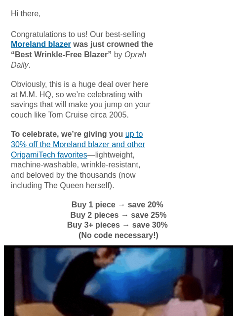 mmlafleur newsletter: BREAKING: We’re Oprah’s favorite thing!