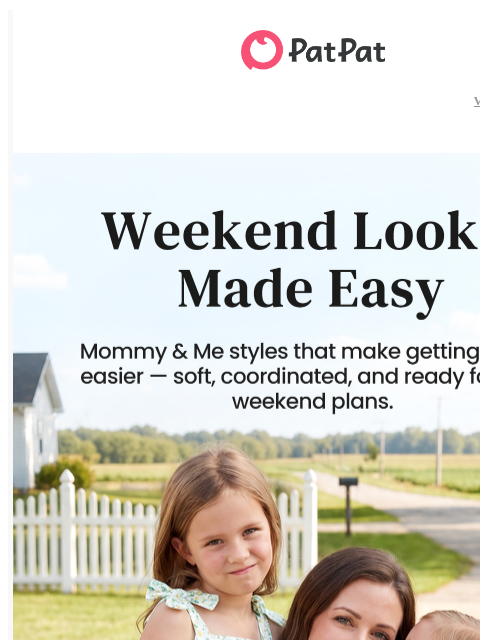 patpat newsletter: One for Mom, One for Mini