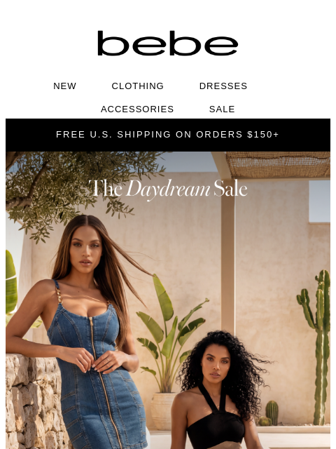bebe newsletter: The Dress. The Denim. The Discount.
