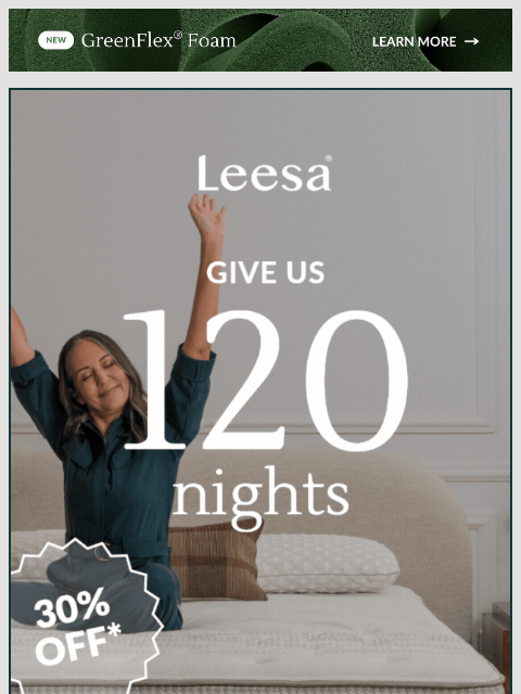 leesasleep newsletter: Give us 120 nights