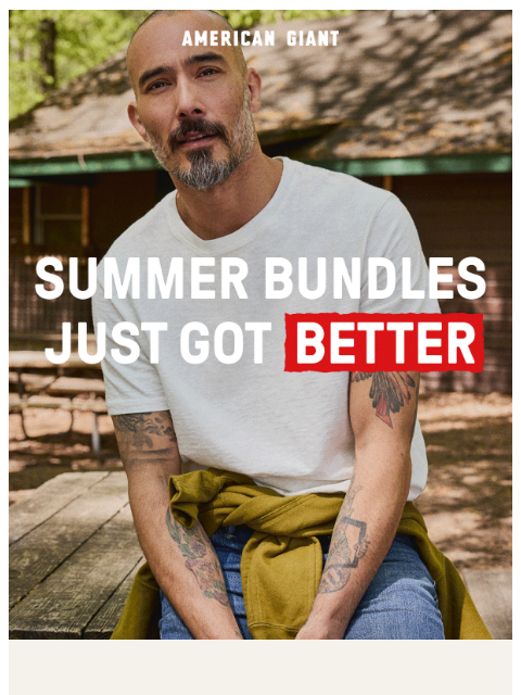 american-giant newsletter: Summer bundles just got better