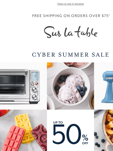 Up To 50% Off Ft. Sur La Table cast iron, KitchenAid, Breville and more! Find your favorite deal. ‌ ‌ ‌ ‌ ‌ ‌ ‌ ‌ ‌ ‌ ‌ ‌ ‌ ‌ ‌ ‌ ‌ ‌ ‌ ‌ ‌ ‌ ‌ ‌ ‌ ‌ ‌ ‌ ‌ ‌ ‌ ‌ ‌ ‌ ‌ ‌ ‌ ‌ ‌ ‌ ‌ ‌ ‌ ‌ ‌ ‌ ‌ ‌ ‌ ‌ ‌ ‌