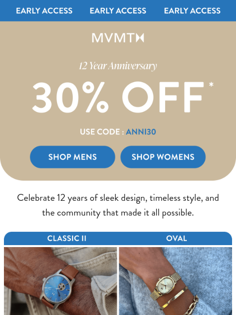 mvmt newsletter: 🚨 30% off Early Access starts NOW