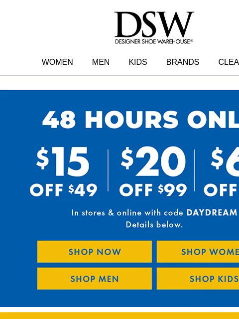 dsw newsletter: Beach sandals starting at $19.99 🩴