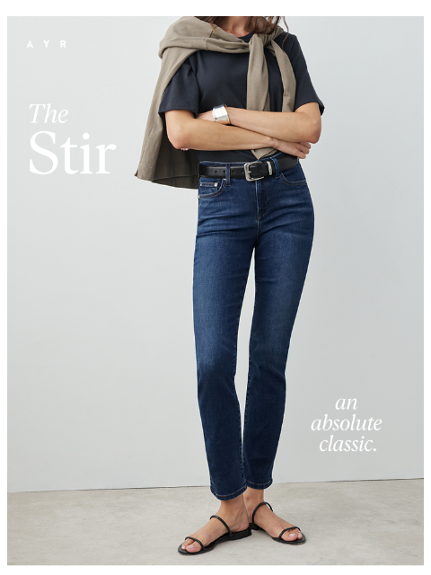 ayr newsletter: the sold-out slim jean’s back