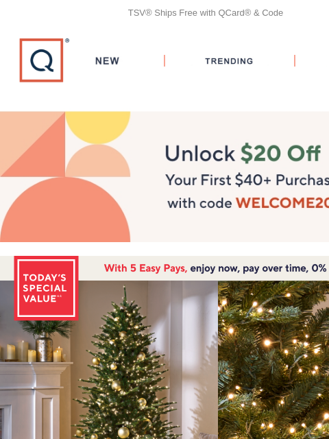 qvcemail newsletter: Brighten Up with Bethlehem Lights + Get $20 Off