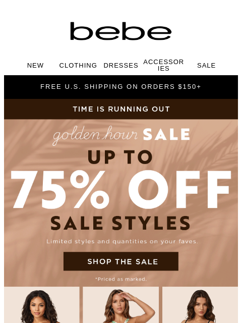 bebe newsletter: 40% Off Is Calling ☎️ Don’t Leave Summer Waiting