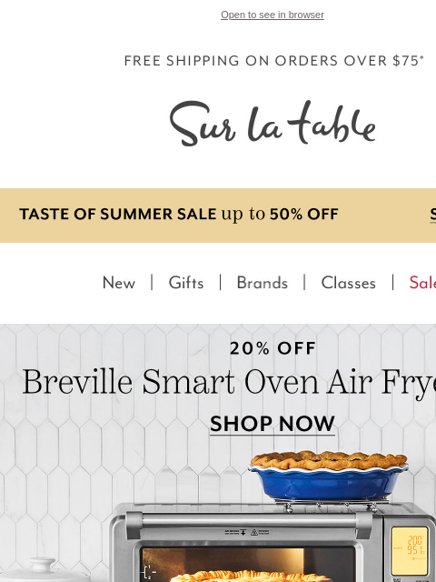 surlatable newsletter: Your Perfect Breville Is Waiting… But Not for Long...