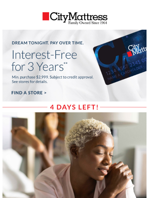 citymattress newsletter: Final Days for July 4th Deals! 🎉
