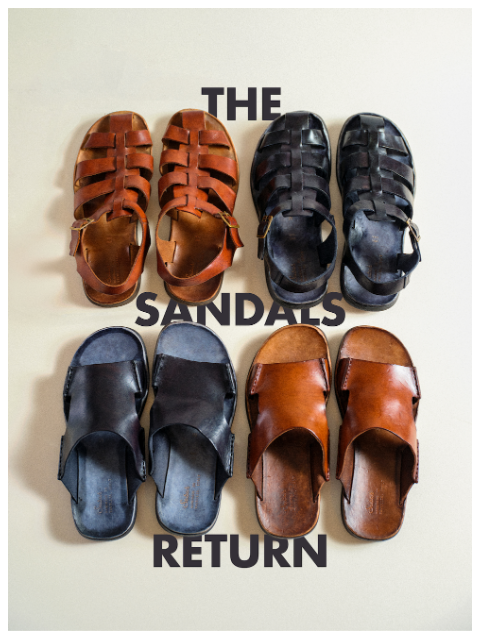 sabah newsletter: Our Sold Out Sandals Are Back! ✨