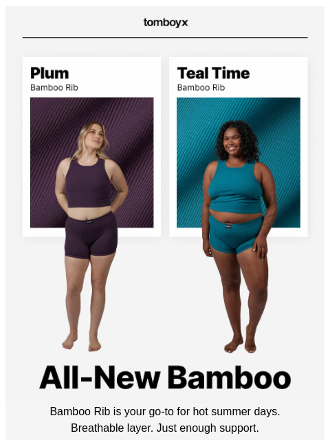 tomboyx newsletter: Fresh Color Drop