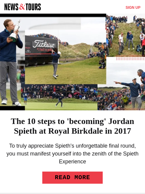golfdigest newsletter: The lowest score in major history