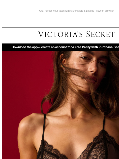 victoriassecret newsletter: NEW Lingerie Looks That Bring The Heat