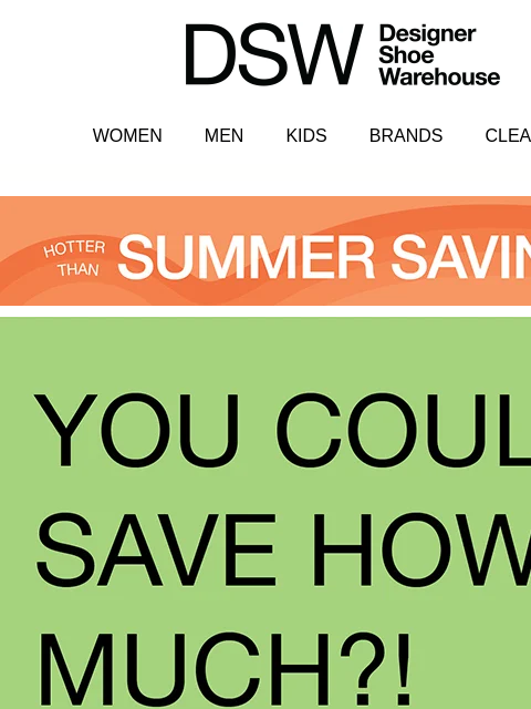 dsw newsletter: Tap to reveal this 1-DAY DEAL