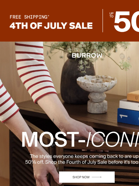 burrow newsletter: Sale Ends Tomorrow: Save Big on Crowd Favorites