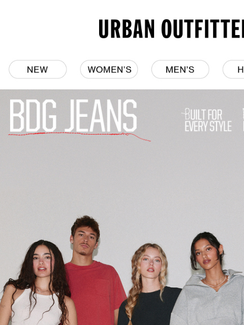 urbanoutfitters newsletter: BDG Jeans: Your everyday denim uniform 👖
