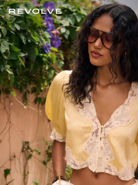 revolve newsletter: The Viral Lace Top: Now In Butter Yellow
