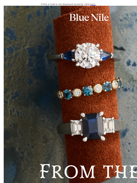 bluenile newsletter: Red, White, and Sapphire Blue