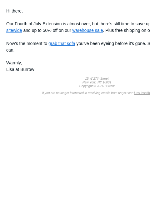 burrow newsletter: This is it...