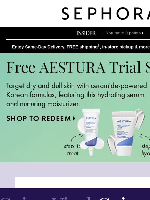 sephora newsletter: Obsessed? Same.