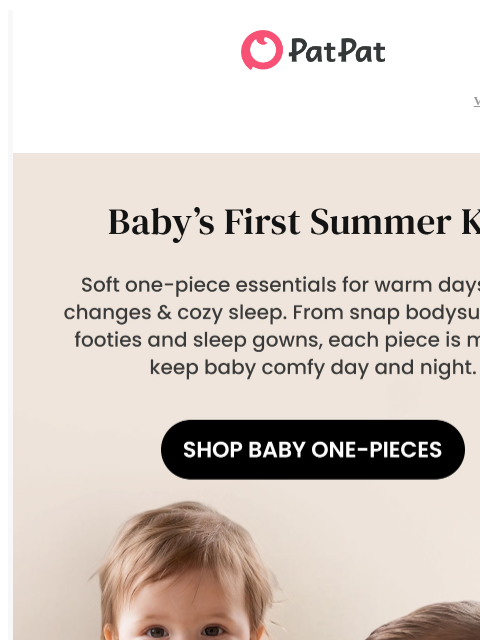 patpat newsletter: Baby’s Summer Starter Kit