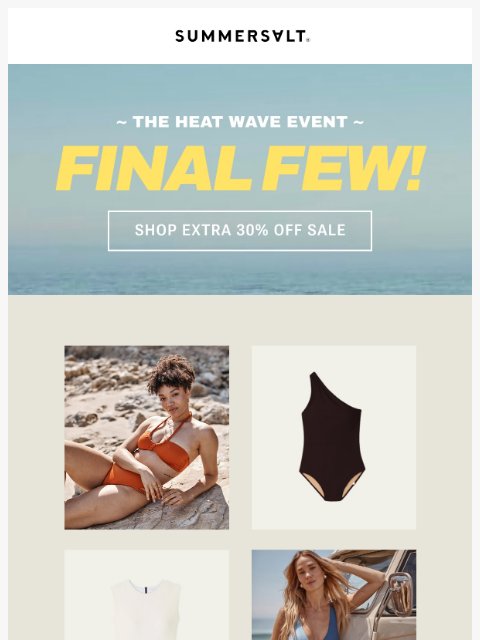 summersalt newsletter: Fill Your Carts 🛒 UP TO 75% OFF
