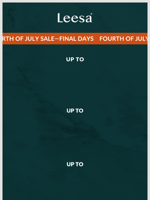 leesasleep newsletter: Ends Soon: Up to 35% off all things sleep
