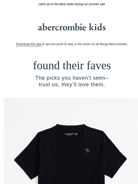abercrombie newsletter: you almost missed these →