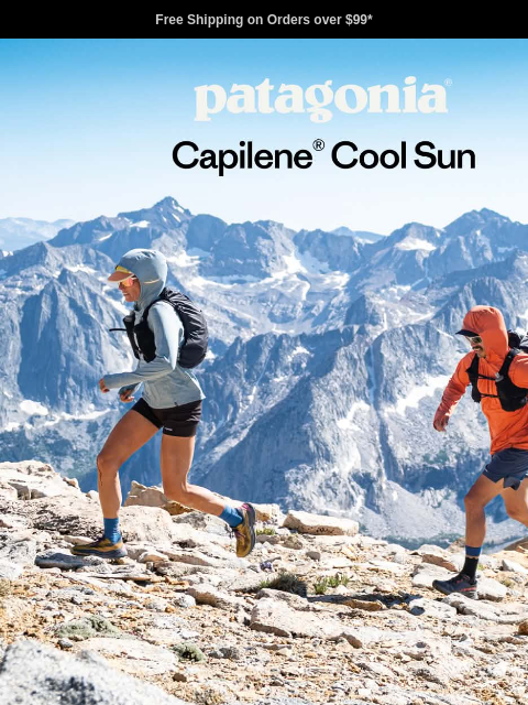 patagonia newsletter: Sun protection for sweating in